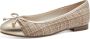 Marco Tozzi MT Vegan Soft Lining + Feel Me insole Dames Ballerina's CREAM MULTI - Thumbnail 1