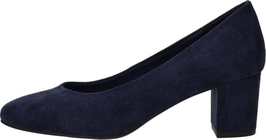 Marco tozzi Blauwe Metallic Gestippelde Pump Blue