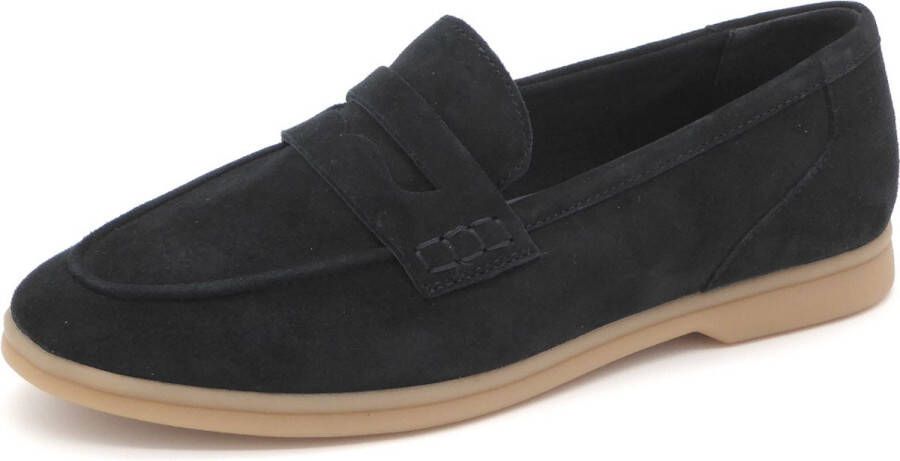 Marco Tozzi Dames Instapper Loafer 24603-605 Donkerblauw