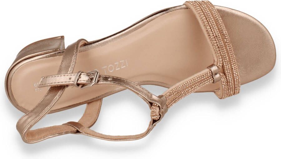 Marco Tozzi Dames Sandaal Rose Metallic ROSEGOLD