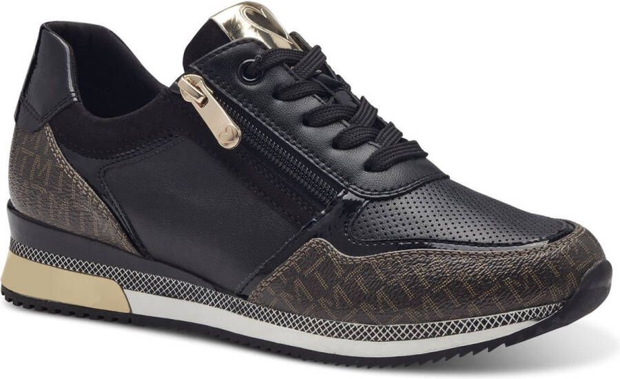 Marco Tozzi Sneakers met zijrits vrijetijdsschoen lage schoen veterschoen