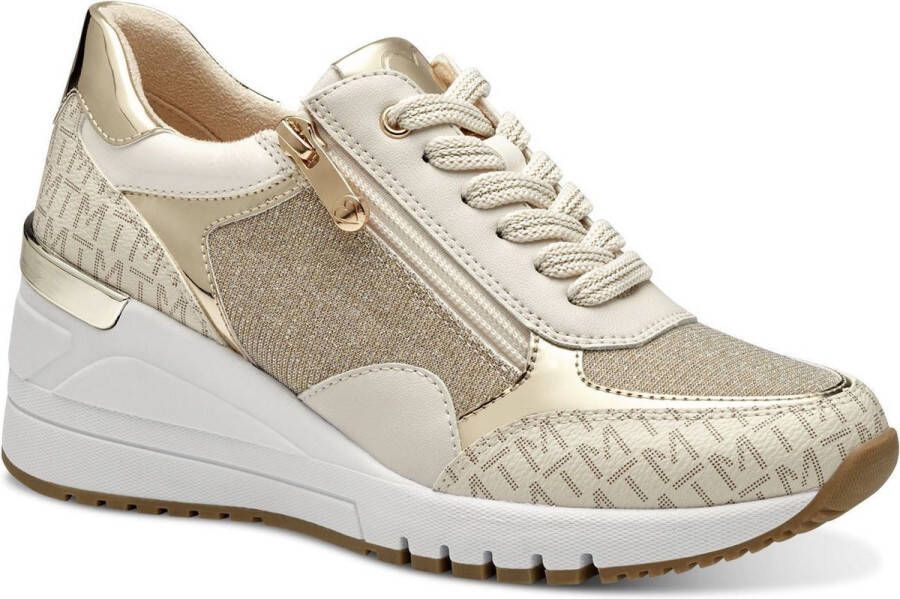 Marco Tozzi Dames Sneaker 23723-40C Beige Combi