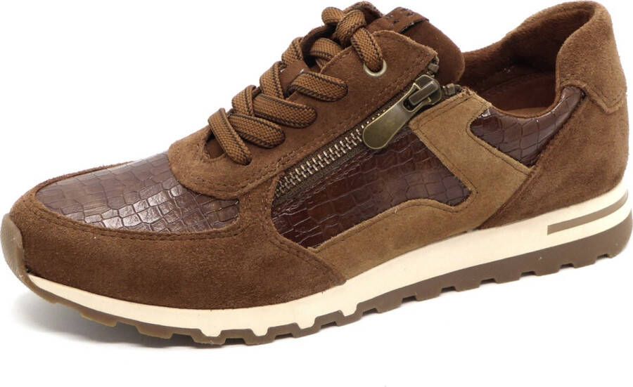 Marco Tozzi Dames Sneaker 23724-392 Cognac Combi