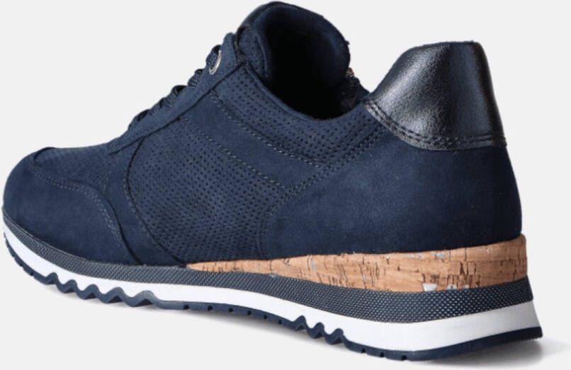 Marco Tozzi Sneakers met sleehak vrijetijdsschoen lage schoen veterschoen in vegan uitvoering