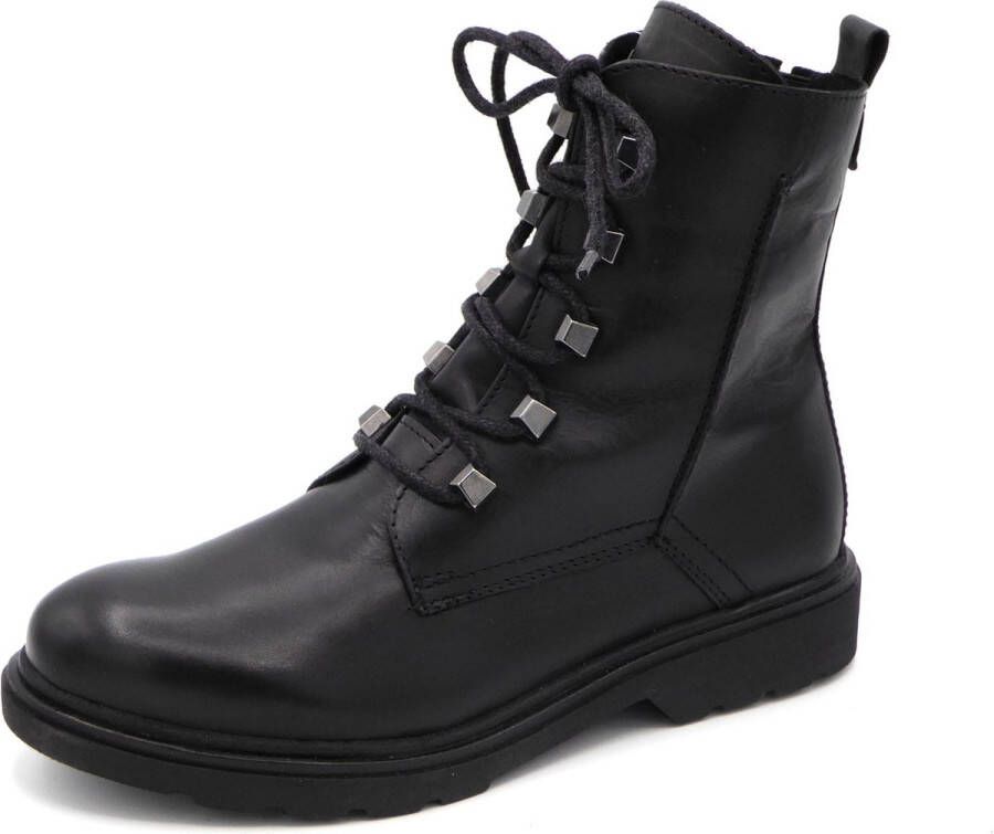 Marco Tozzi Dames Veterboot 25276-022 Zwart