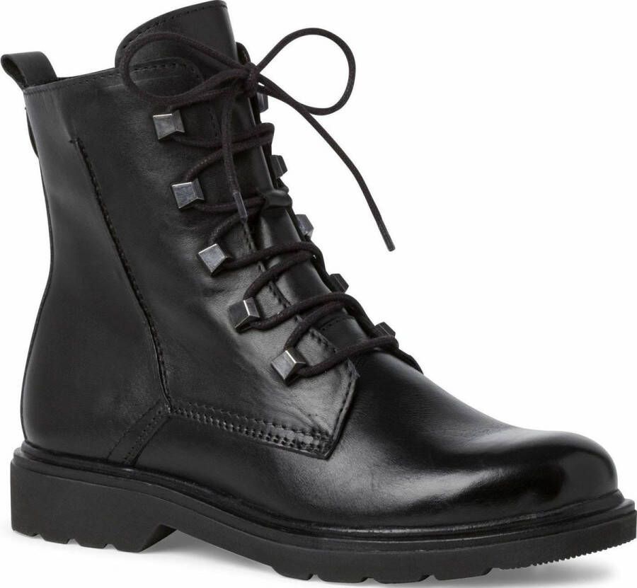 Marco Tozzi Dames Veterboot 25276-022 Zwart