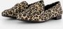 Marco Tozzi Leopard Instappers beige Textiel Dames - Thumbnail 1