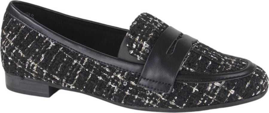 Marco Tozzi MT Soft Lining Dames Loafers BLACK COMB