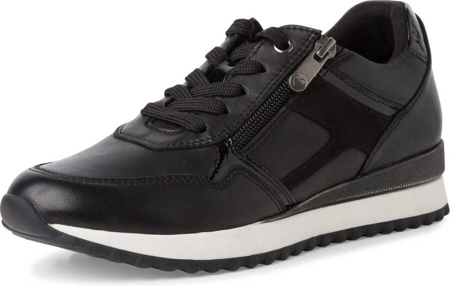 Marco Tozzi MT Soft Lining removeable insole Dames Sneakers BLACK