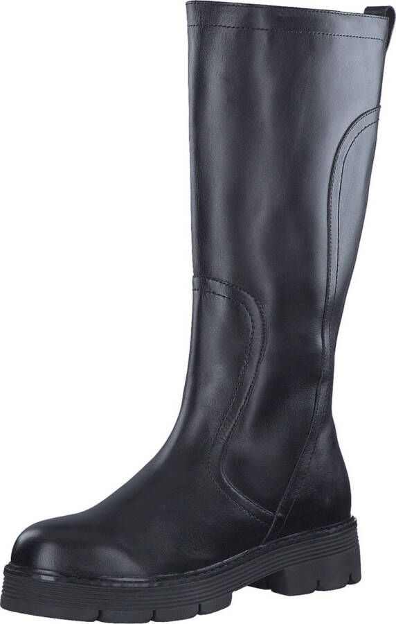 Marco Tozzi MT Vegan and Feel Me insole Dames Long Boot Flat BLACK