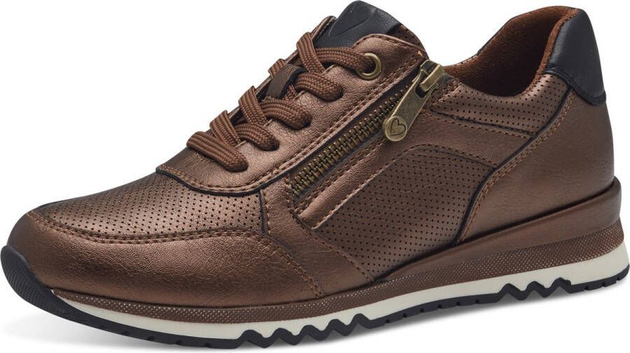 Marco Tozzi MT Vegan MT Soft Lining removeable insole Dames Sneakers BRONCE