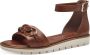 Marco Tozzi MT Vegan Soft Lining + Feel Me insole Dames Sandalen COGNAC - Thumbnail 1