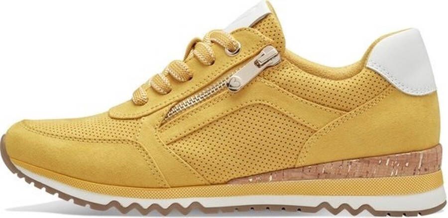 Marco Tozzi MT Vegan Soft Lining + Feel Me removable insole Dames Sneaker LEMON CO