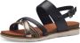 Marco Tozzi MT Vegan Soft Lining + Feel Me Softstep Footbed Dames Sandalen BLACK COMB - Thumbnail 2