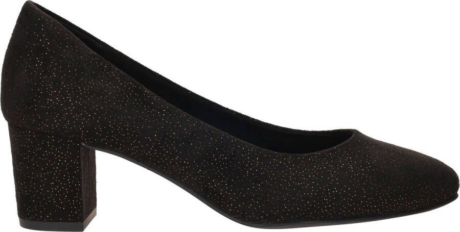 Marco tozzi Zwarte pump met gouden stippen Black Dames