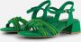 Marco Tozzi Sandalen groen textiel Dames - Thumbnail 3