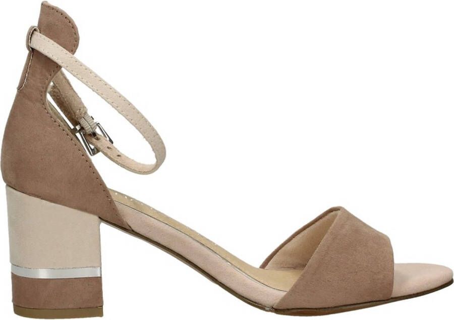 Marco tozzi Suède Enkelband Sandaal Beige Dames