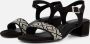 Marco Tozzi Sandalen zwart Textiel Dames - Thumbnail 2