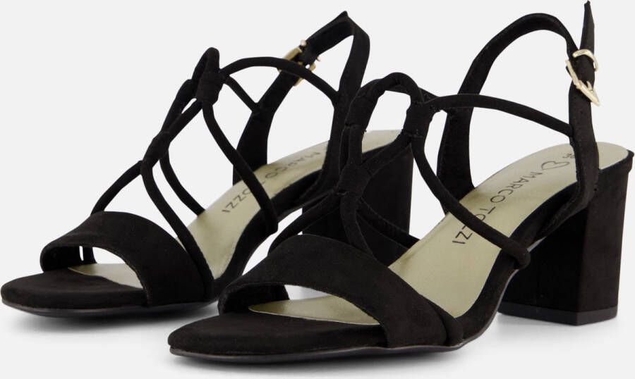 Marco Tozzi Sandalen zwart Textiel Dames