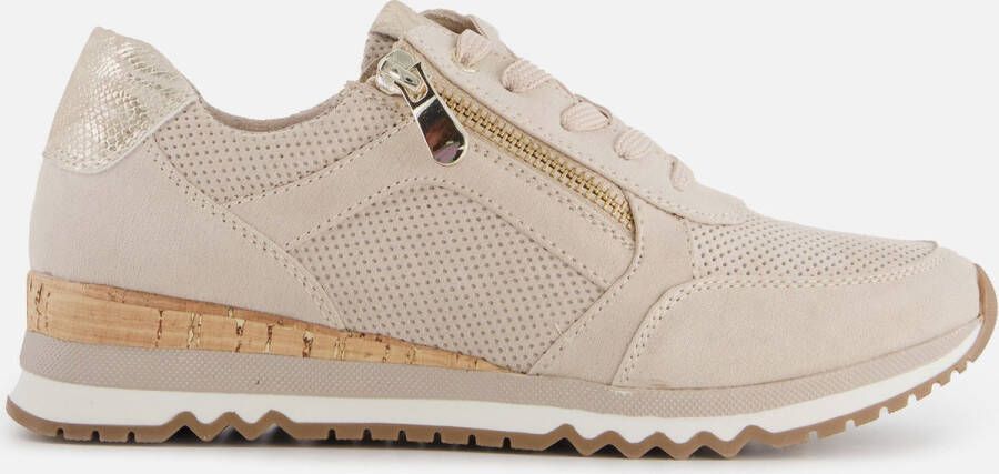 Marco Tozzi Sneakers beige Textiel