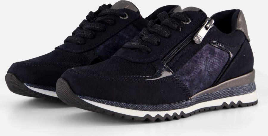 Marco tozzi Blauwe Glitter Sneaker voor Dames Blue Dames