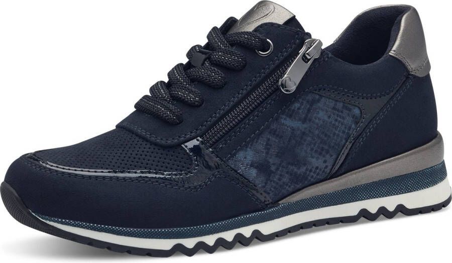 Marco tozzi Blauwe Glitter Sneaker voor Dames Blue Dames