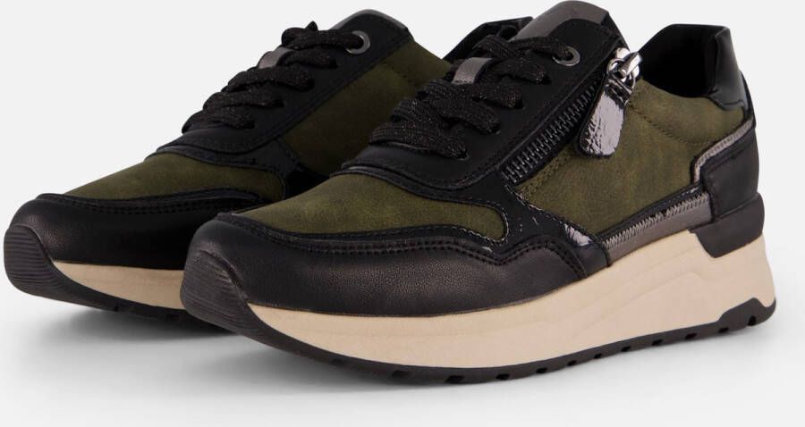 Marco Tozzi Sneakers groen Synthetisch Dames