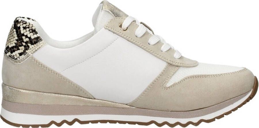 Marco tozzi Wit Beige Zomer Sneaker Beige Dames