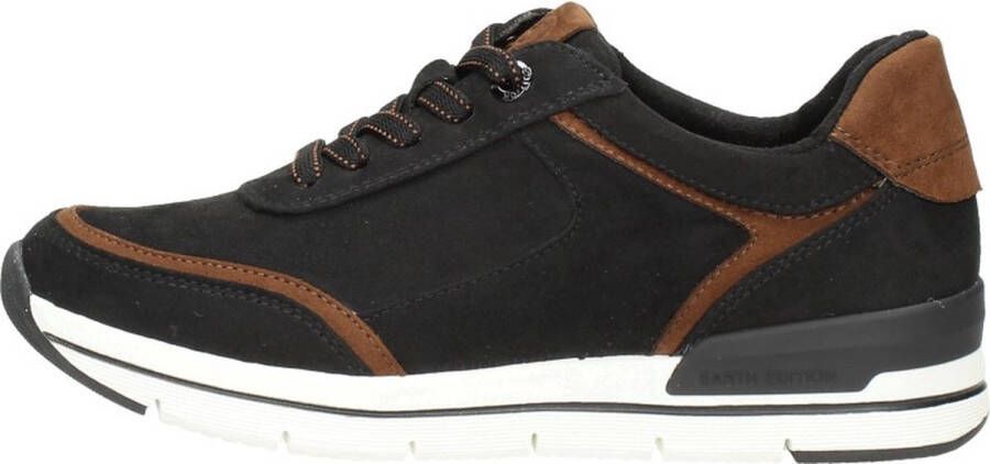 Marco tozzi Zwarte Sneaker met Uitneembaar Voetbed Black Dames