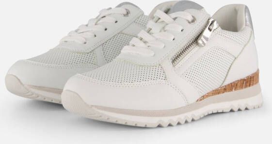 Marco Tozzi MT Vegan Soft Lining + Feel Me removable insole Dames Sneaker WHITE COMB