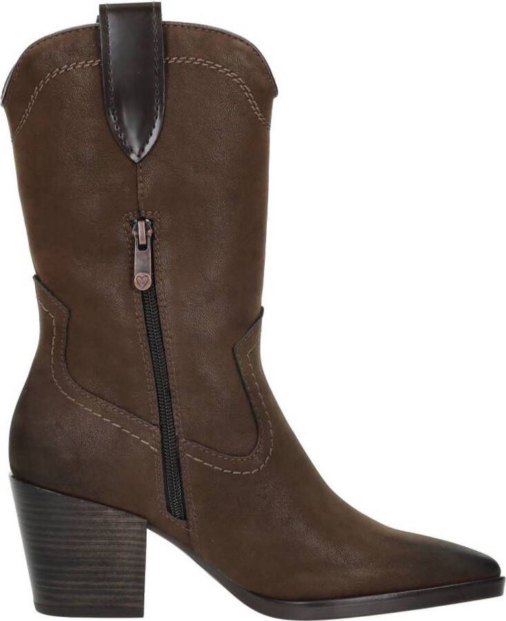 Marco tozzi Western Stijl Zwarte Kuitlaars Black Dames