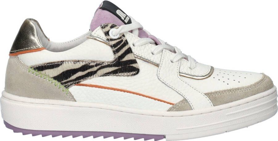 Maruti Lage sneakers Alfie wit suède ponyhaar Multicolor Dames