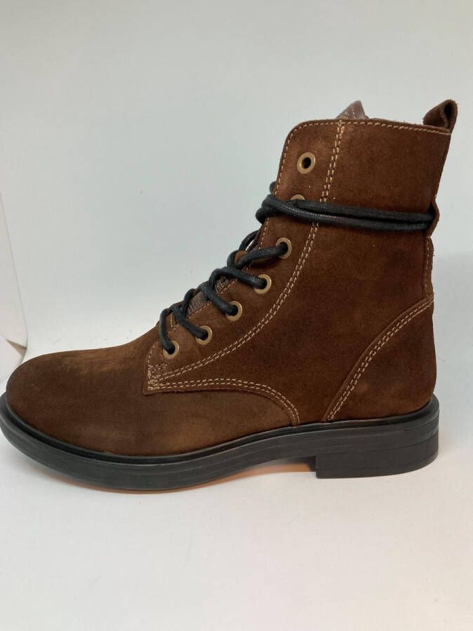 Maruti Anabela Veterboots Brown Dark Brown Lizard