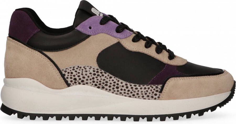 Maruti Billa Sneakers Paars Black Beige Purple Pixel