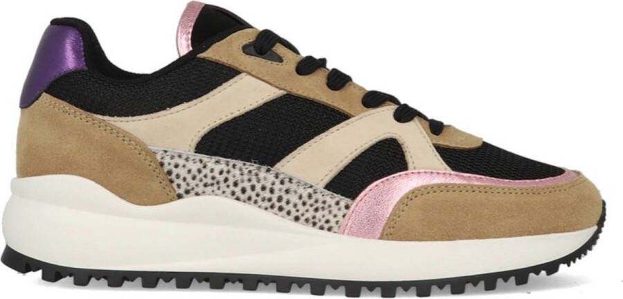 Maruti Boyd Sneakers Paars Black Beige Purple Pixel