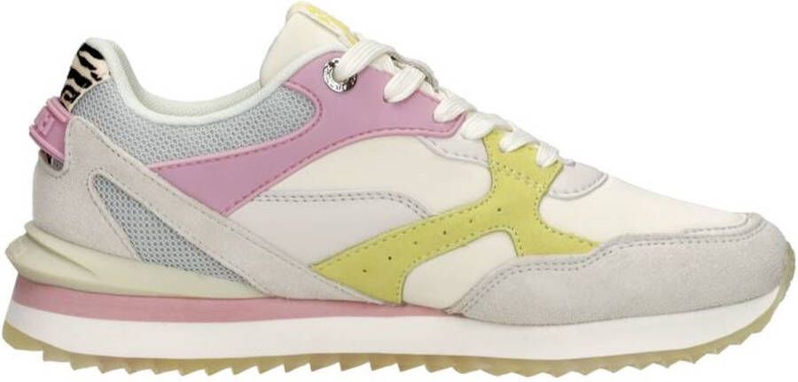 Maruti Dawn Sneakers Geel White Yellow Pink Zebra