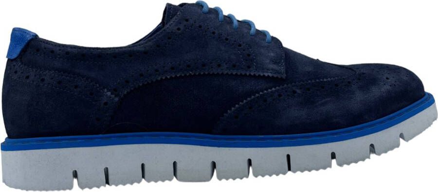 Maruti Fender Suede Sneakers Navy Blauw Mannen