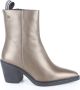 Maruti Gisele Leather Metallic Bronze Brons Leer Enkellaars met hak Dames - Thumbnail 2