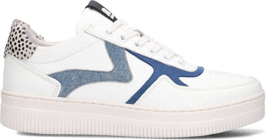 Maruti Witte lage sneakers met ponyhaar en suède White Dames