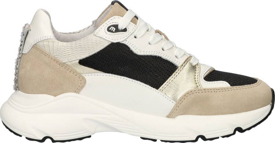 Maruti Raven beige black white Zwart Leer Lage sneakers Dames