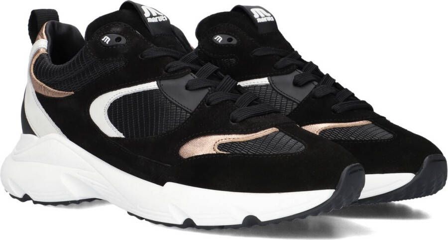 Maruti Zwarte Suède Lage Sneakers Black Dames