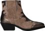 Maruti Tessy Leather Taupe Metalic Bronze Beige Suede Western Dames - Thumbnail 1