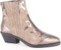 Maruti Tessy Leather Taupe Metalic Bronze Beige Suede Western Dames - Thumbnail 1