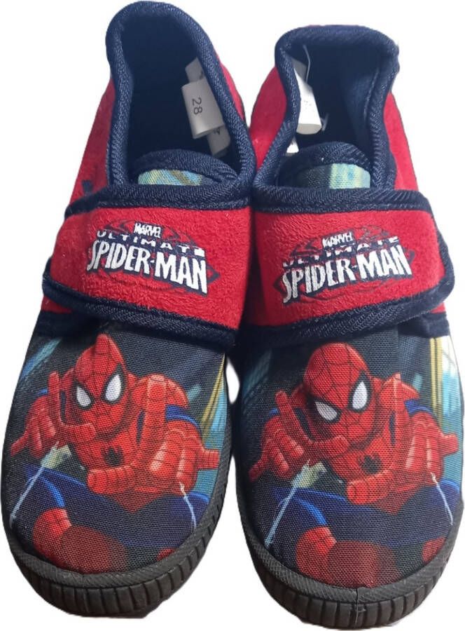 Marvel Spider pantoffels sloffen klittenband rubberen zool