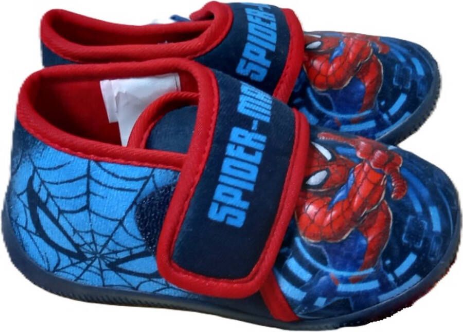 Marvel Spiderman pantoffels sloffen klittenband rubberen zool