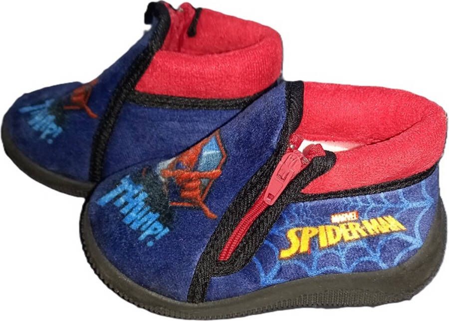 Marvel Spiderman pantoffels sloffen rits rubberen zool