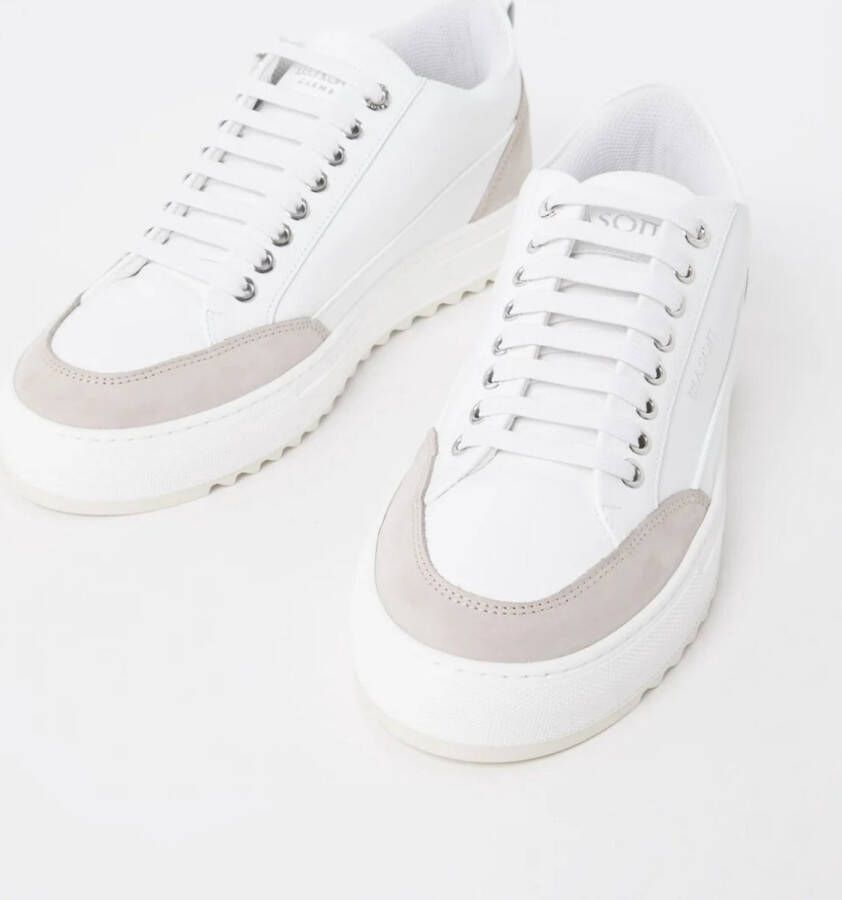 Mason Garments Tia sneaker van leer met details van nubuck