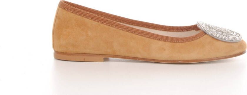 MAURY ballerine Fricka suede camel