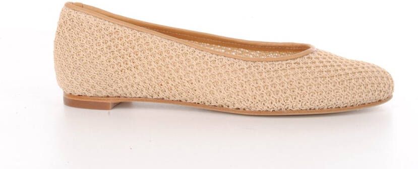 MAURY dames ballerina Dennisa raffia beige