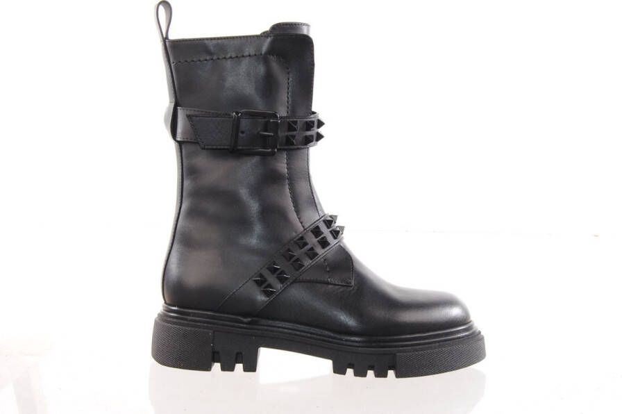 MAURY dames bikerboots zwart